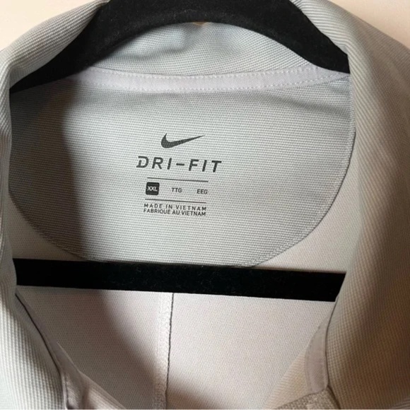 Nike Men's Light Gray Polo with Blue Duke University Logo XXL - Picture 3 of 9